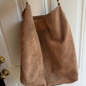 Banana Republic suede cowhide bag - slouchy hobo